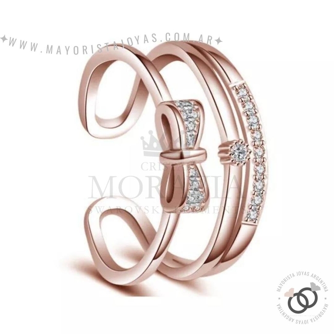 ANILLO CON  CRISTAL (MAN0031R)