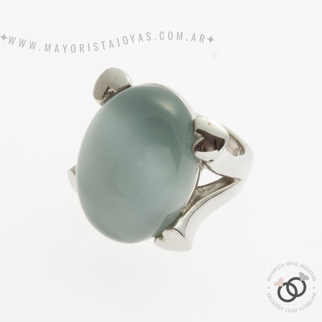 ANILLOS DE ACERO Y PIEDRA (AAP087)