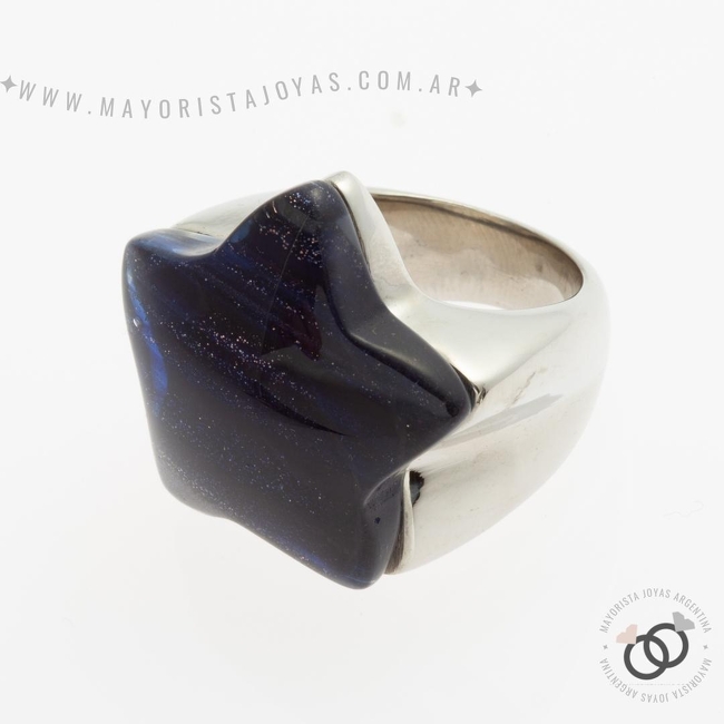 ANILLO ACERO CON PIEDRA (AAP066)