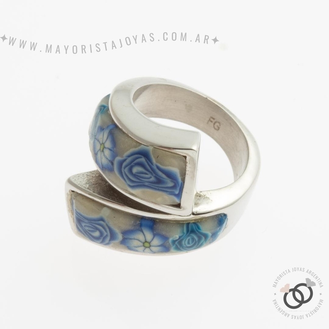 ANILLOS DE ACERO Y PIEDRA (AAP106)