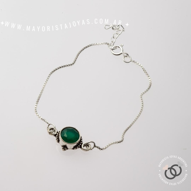 PULSERA PLATA PIEDRAS NATURALES (PBN0067E)