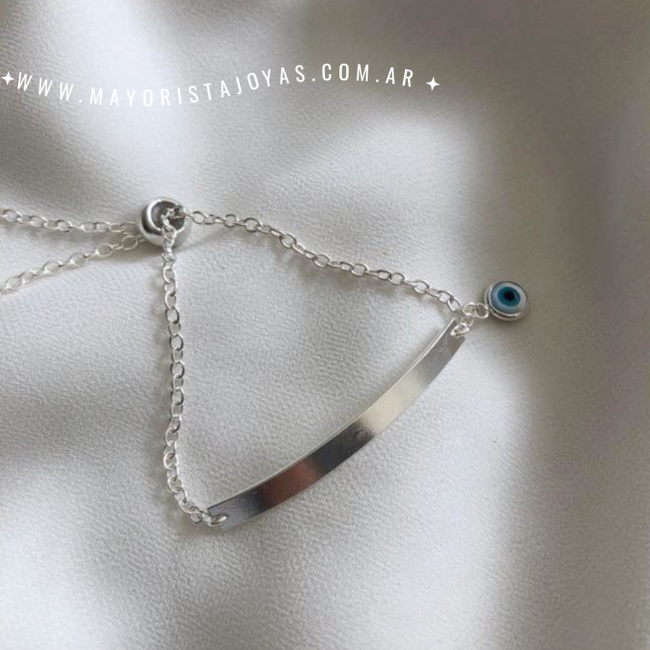 PULSERA PLATA LISA (PBL0132)