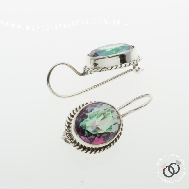 AROS DE PLATA Y PIEDRAS (PPN0178TM)