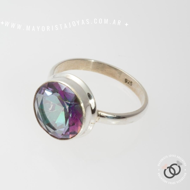 ANILLO PLATA Y PIEDRA (PAP313)