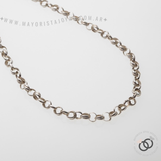 CADENA PLATA ROLÓ 45CM (PCI0056)