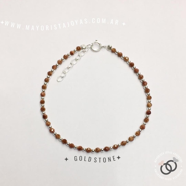 PULSERA PLATA PIEDRAS NATURALES (PBN0082)