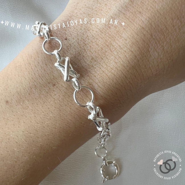 PULSERA PLATA LISA (PBL195)