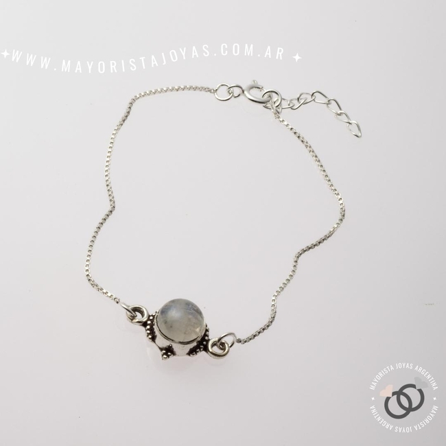 PULSERA PLATA PIEDRAS NATURALES (PBN0067L)