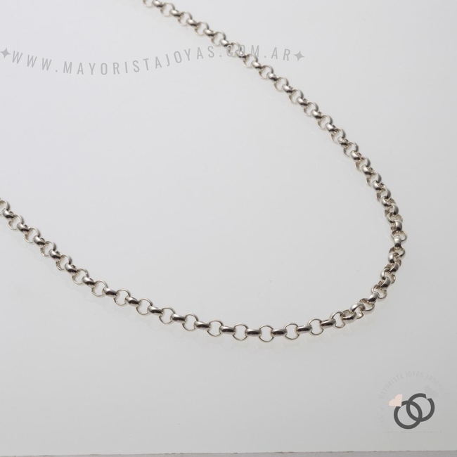CADENA PLATA ROLÓ 45CM (PCI0053)