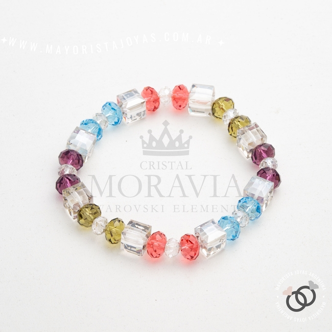 PULSERA PLATA Y CRISTAL (PBC0230)