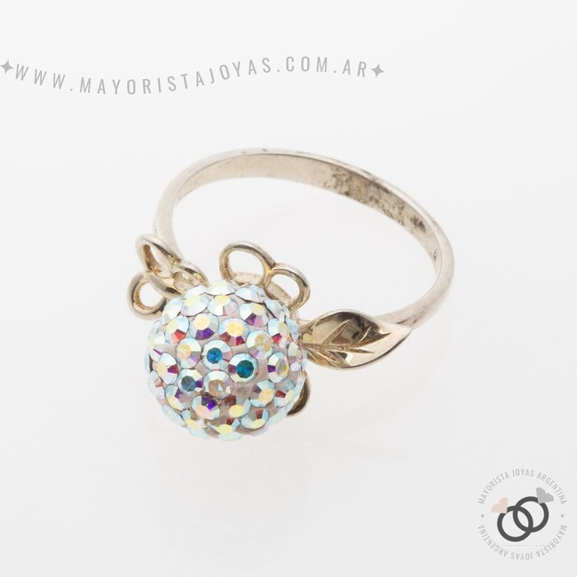 ANILLO PLATA Y MICROCRISTALES (PAM078)