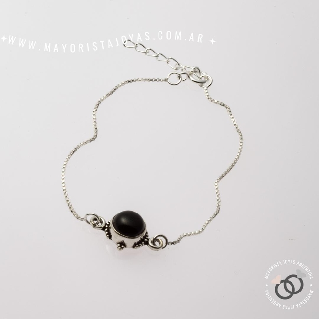 PULSERA PLATA PIEDRAS NATURALES (PBN0067X)
