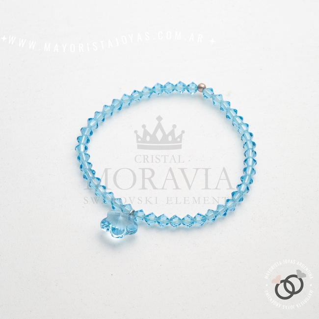 PULSERA PLATA Y CRISTAL (PBC0241)