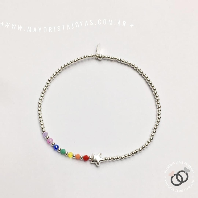 PULSERA PLATA Y CRISTAL (PBC0191)