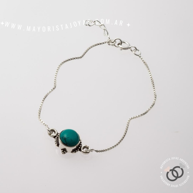 PULSERA PLATA PIEDRAS NATURALES (PBN0067T)
