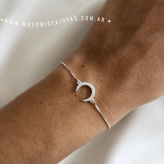 PULSERA PLATA Y CUBIC (PBZ0136)