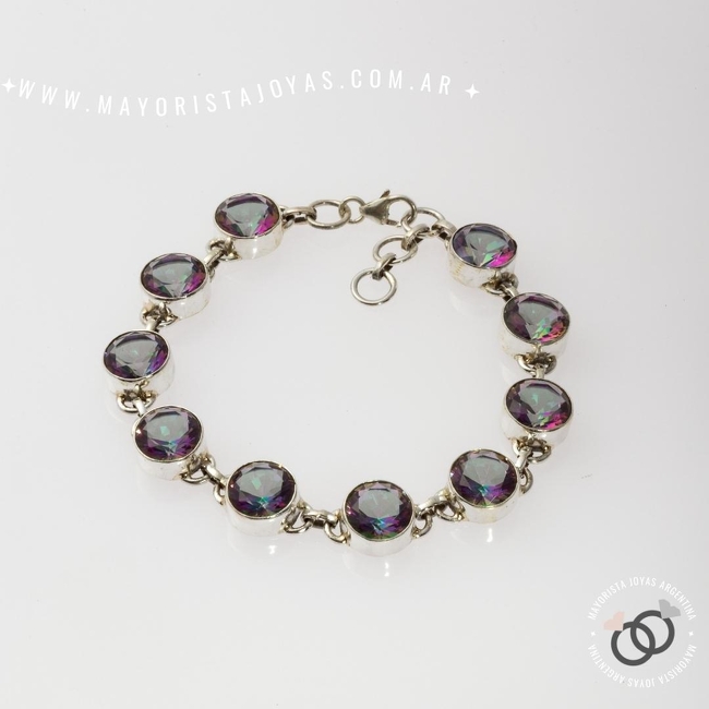PULSERA PLATA PIEDRAS NATURALES (PBN071)