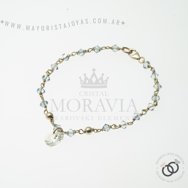 PULSERA PLATA Y CRISTAL (PBC0221)