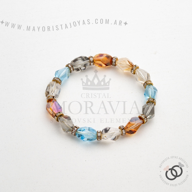 PULSERA PLATA Y CRISTAL (PBC0238)