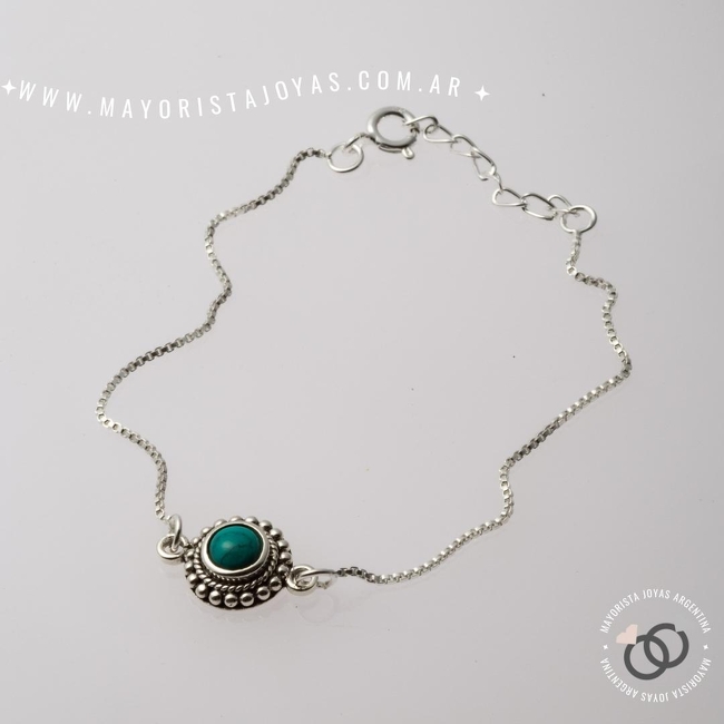 PULSERA PLATA PIEDRAS NATURALES (PBN065T)