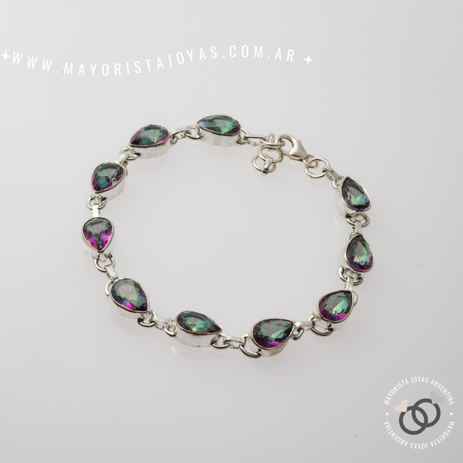 PULSERA PLATA PIEDRAS NATURALES (PBN0068)