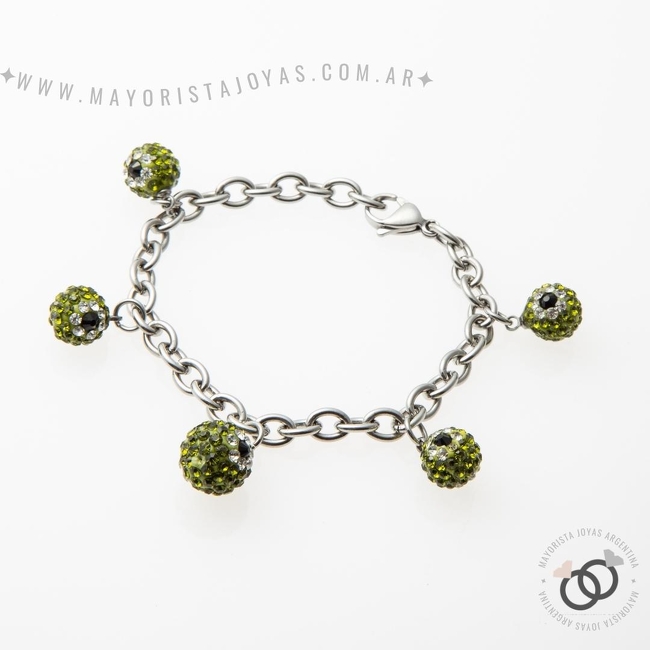 PULSERA ACERO Y ASTERISMO (BAP076)