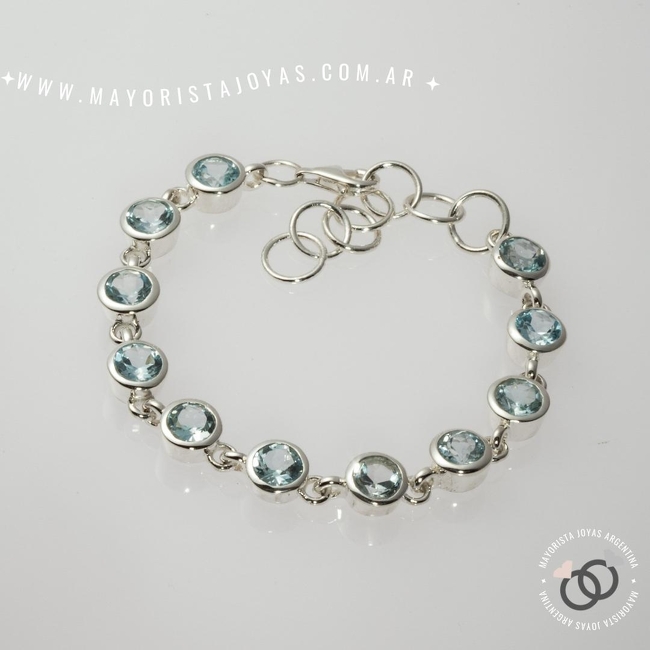 PULSERA PLATA PIEDRAS NATURALES (PBN069)