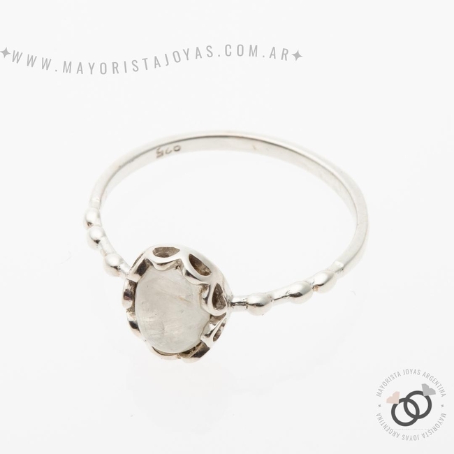 ANILLO PLATA Y PIEDRA (PAP328PL)