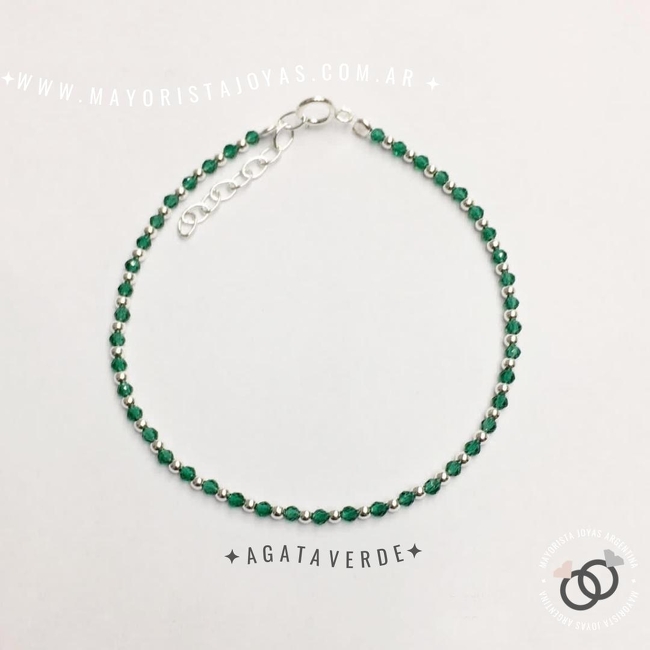 PULSERA PLATA PIEDRAS NATURALES (PBN075)