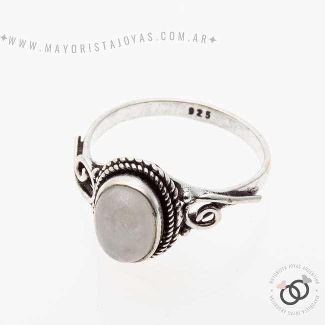 ANILLO PLATA Y PIEDRA (PAP327PL)