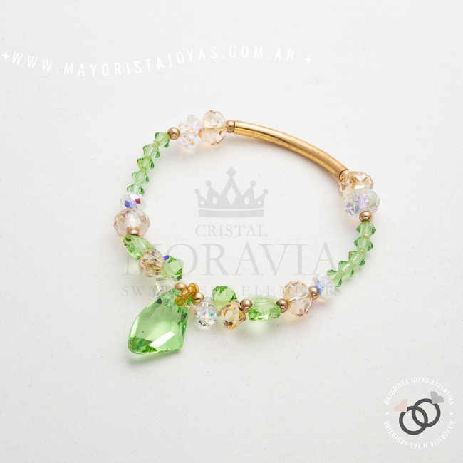 PULSERA PLATA Y CRISTAL (PBC0222)