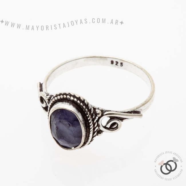 ANILLO PLATA Y PIEDRA (PAP327L)