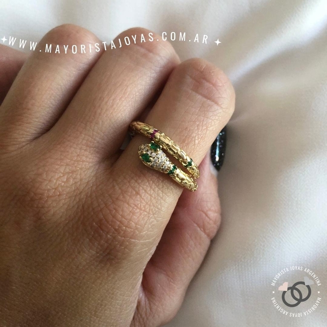 ANILLO CON  CRISTAL (MAN106)