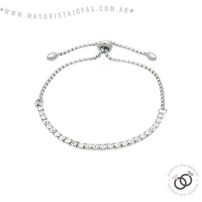 PULSERA CON CRISTALES Y ASTERISMOS (BAP0109)