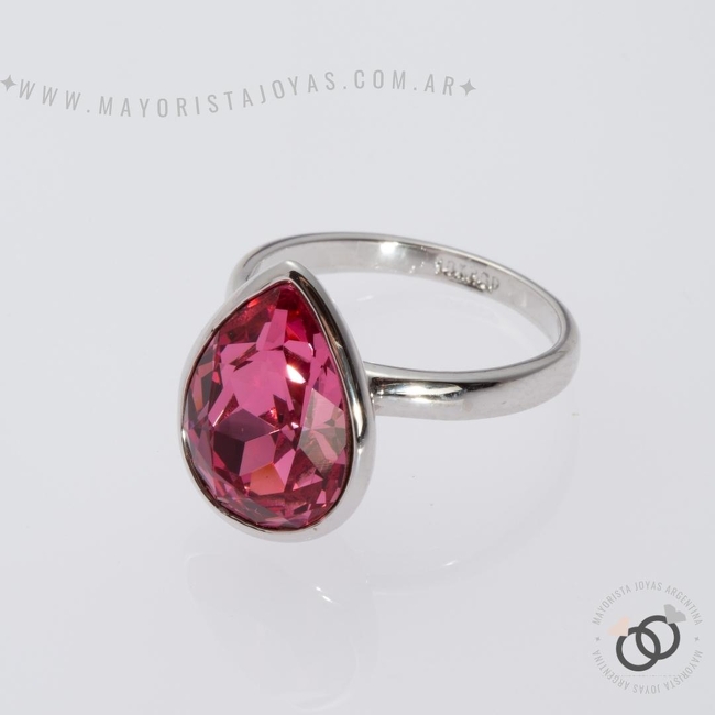 ANILLO CON  CRISTAL (MAN0091)