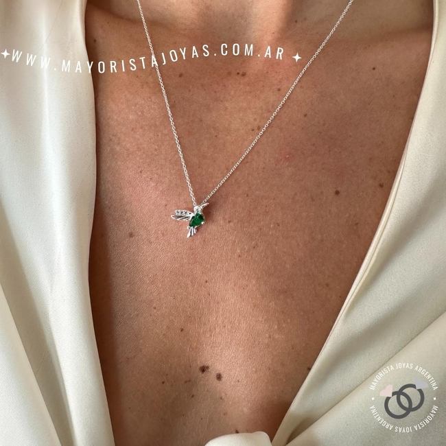 COLLAR PLATA Y CUBIC (PCC0126)