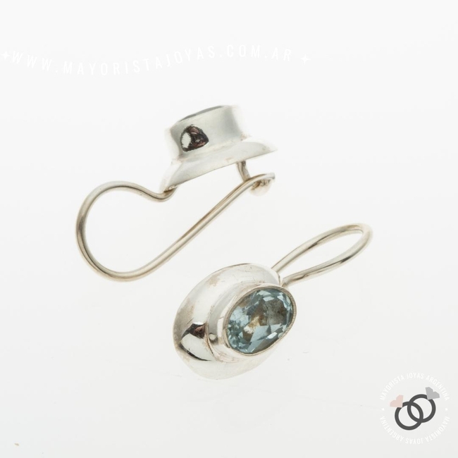 AROS DE PLATA Y PIEDRAS (PPN0184AM)