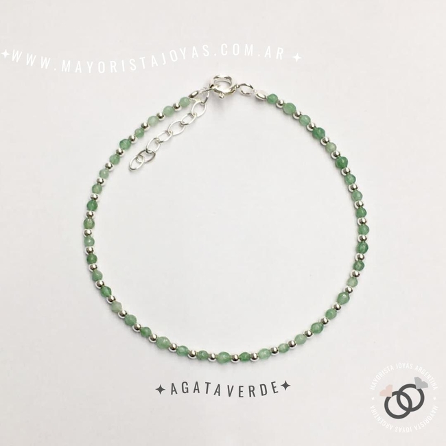 PULSERA PLATA PIEDRAS NATURALES (PBN0074)