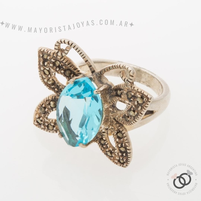 ANILLO PLATA Y PIEDRA (PAP367)