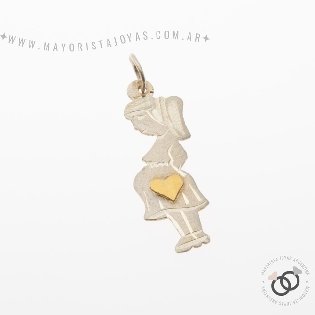 DIJE PLATA Y ORO (POD148)