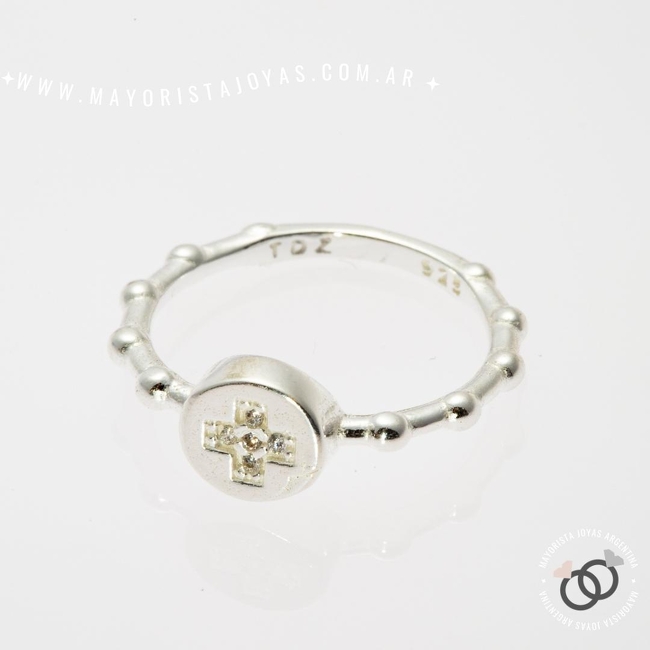 ANILLO PLATA Y CUBIC (PAC0305)