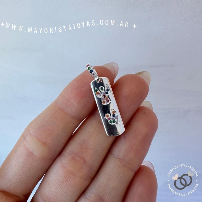 DIJE PLATA Y CUBIC (PDC0146)