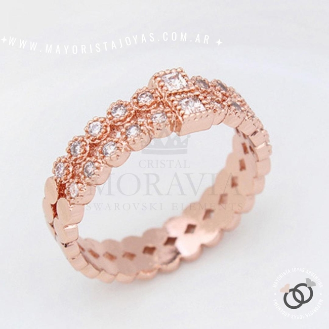 ANILLO CON  CRISTAL (MAN0073R)