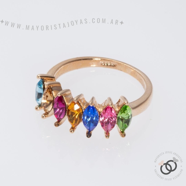 ANILLO CON  CRISTAL (MAN093)