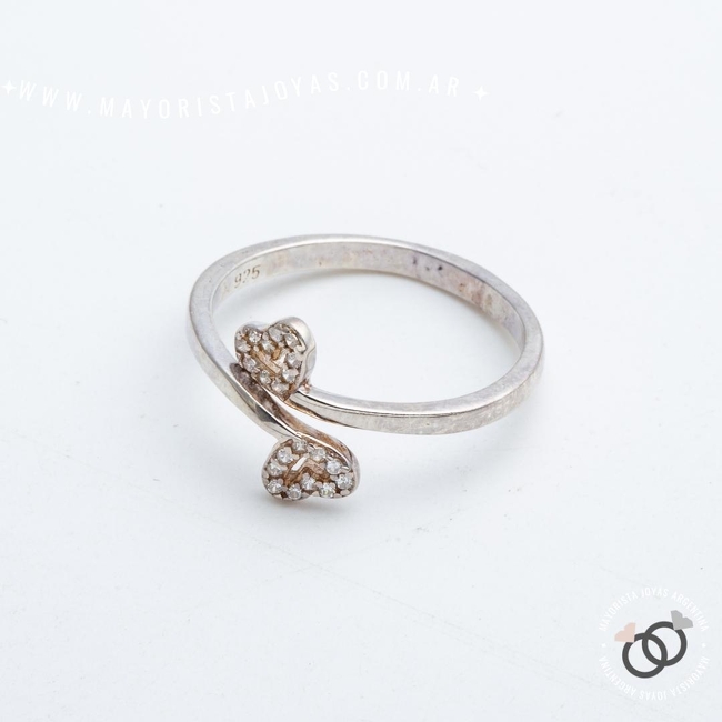 ANILLO PLATA Y CUBIC (PAC0336)