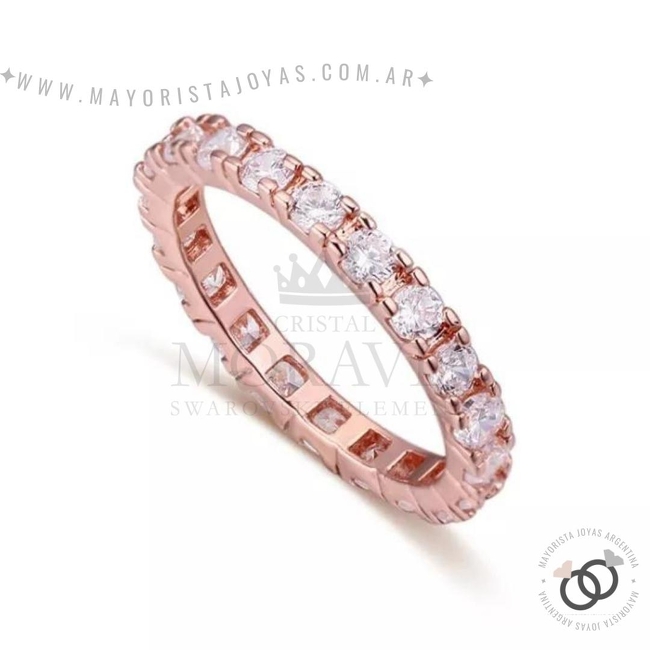 ANILLO CON  CRISTAL (MAN0049R)