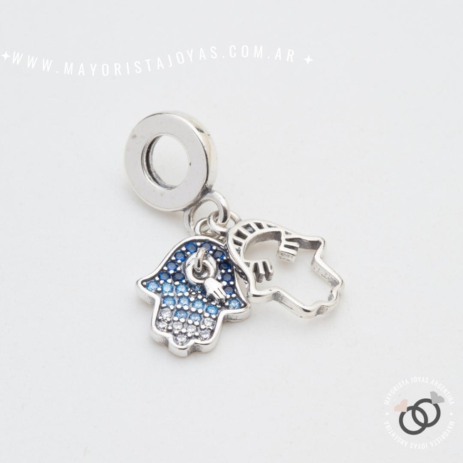 CHARM PLATA Y CUBIC PARA PANDORA (PP0057)