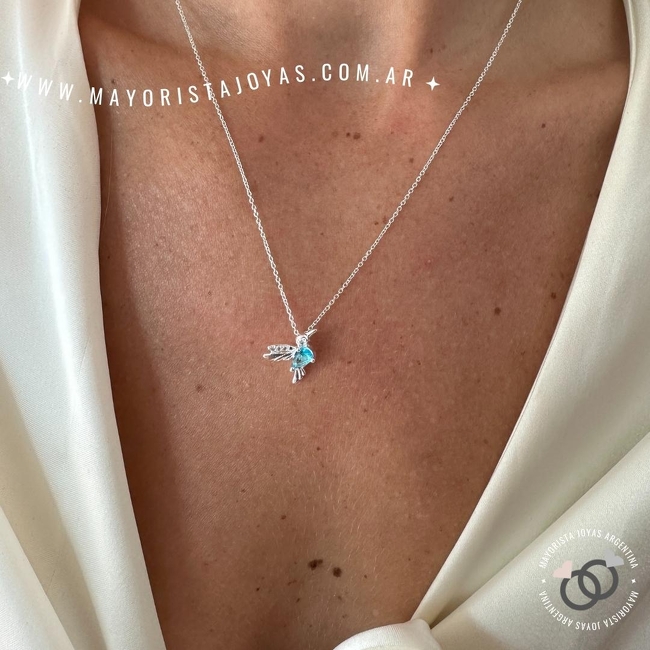 COLLAR PLATA Y CUBIC (PCC0125)