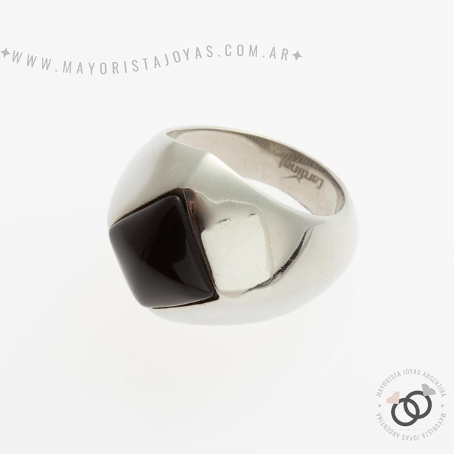 ANILLOS DE ACERO Y PIEDRA (AAP097)