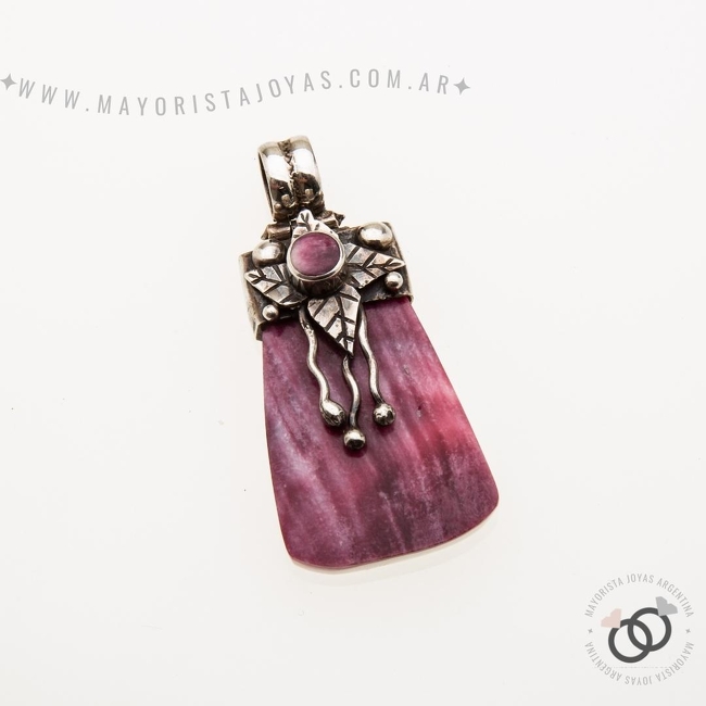 DIJE PLATA Y PIEDRA (PPD188)